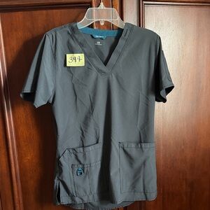 Carhartt Gray V-Neck Scrub Top